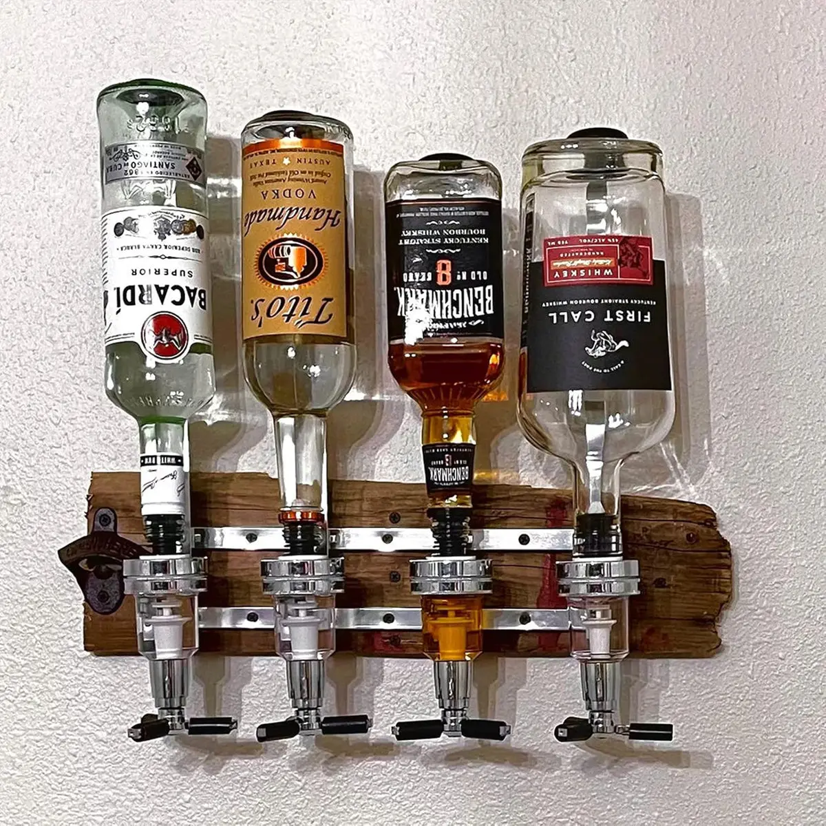 Whisky Beer And Wine - 1-6 Flaschen Alkohol-Spender, Wand- & Drehbarer